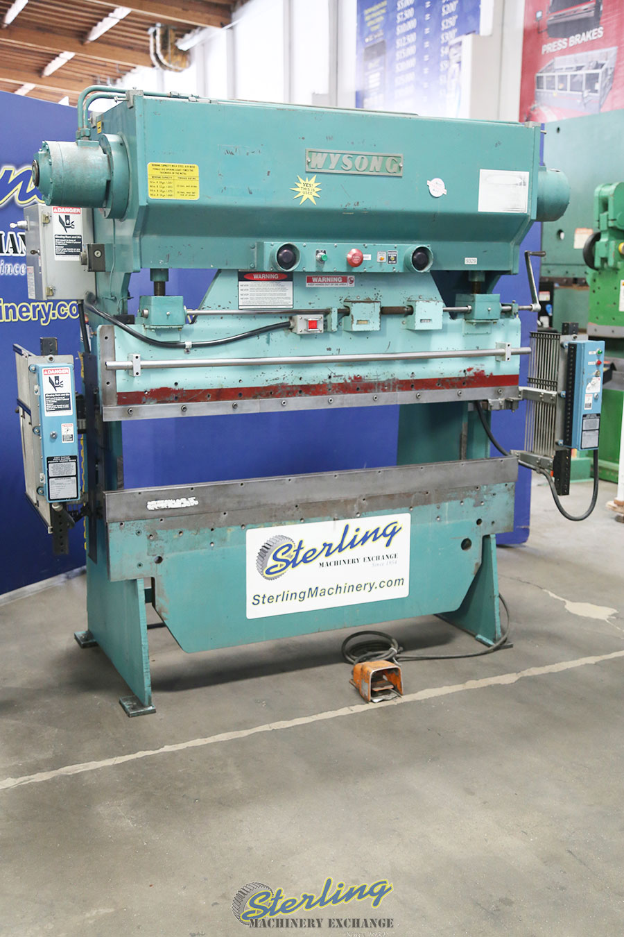 Used Wysong HydraMechanical Press Brake Sterling Machinery