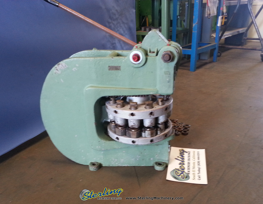 Used Wiedemann Hand Turret Punch Single Station Punches Sterling