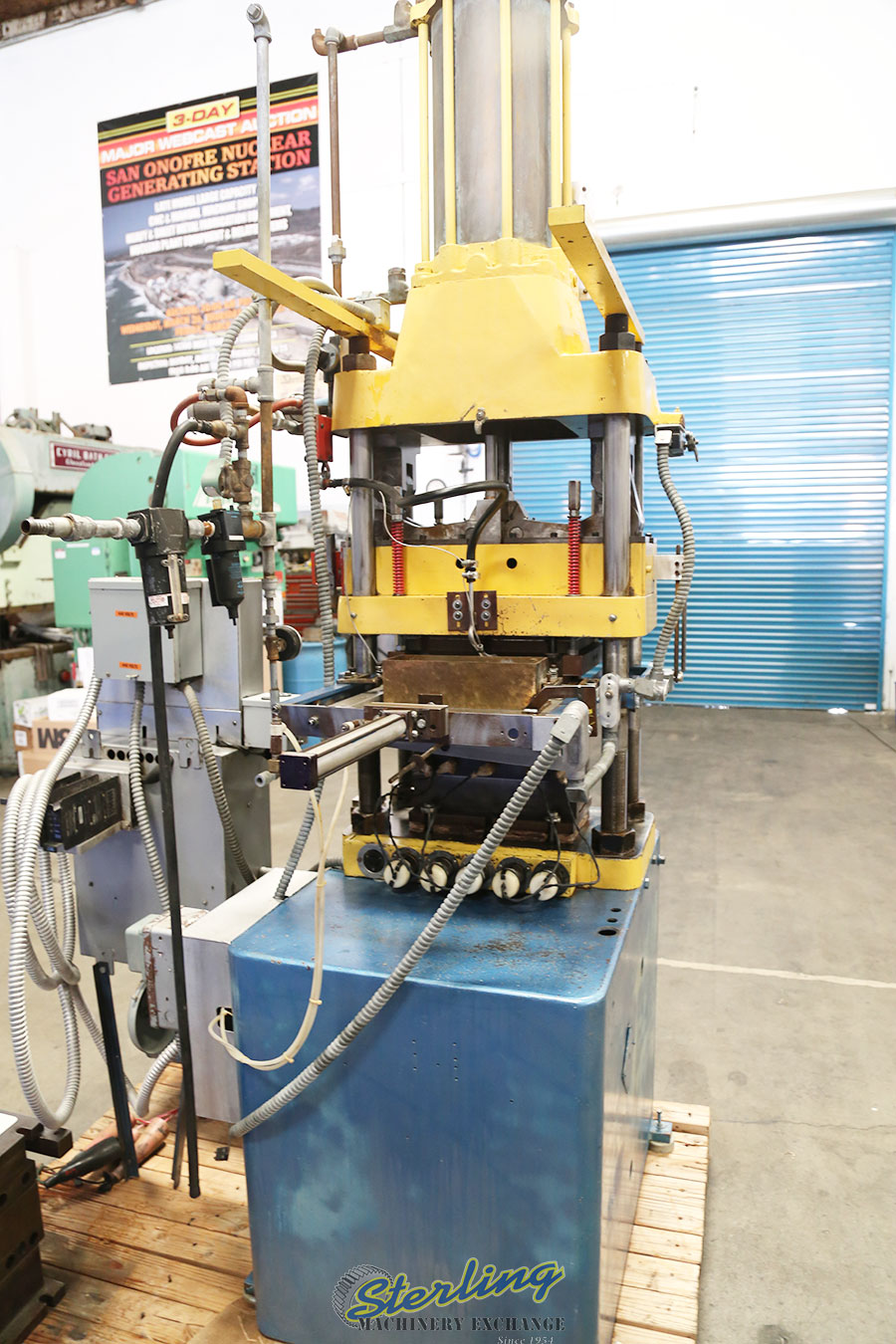 Used Custom 4 Post Heated Laminating Press Laminating, Heated Platen