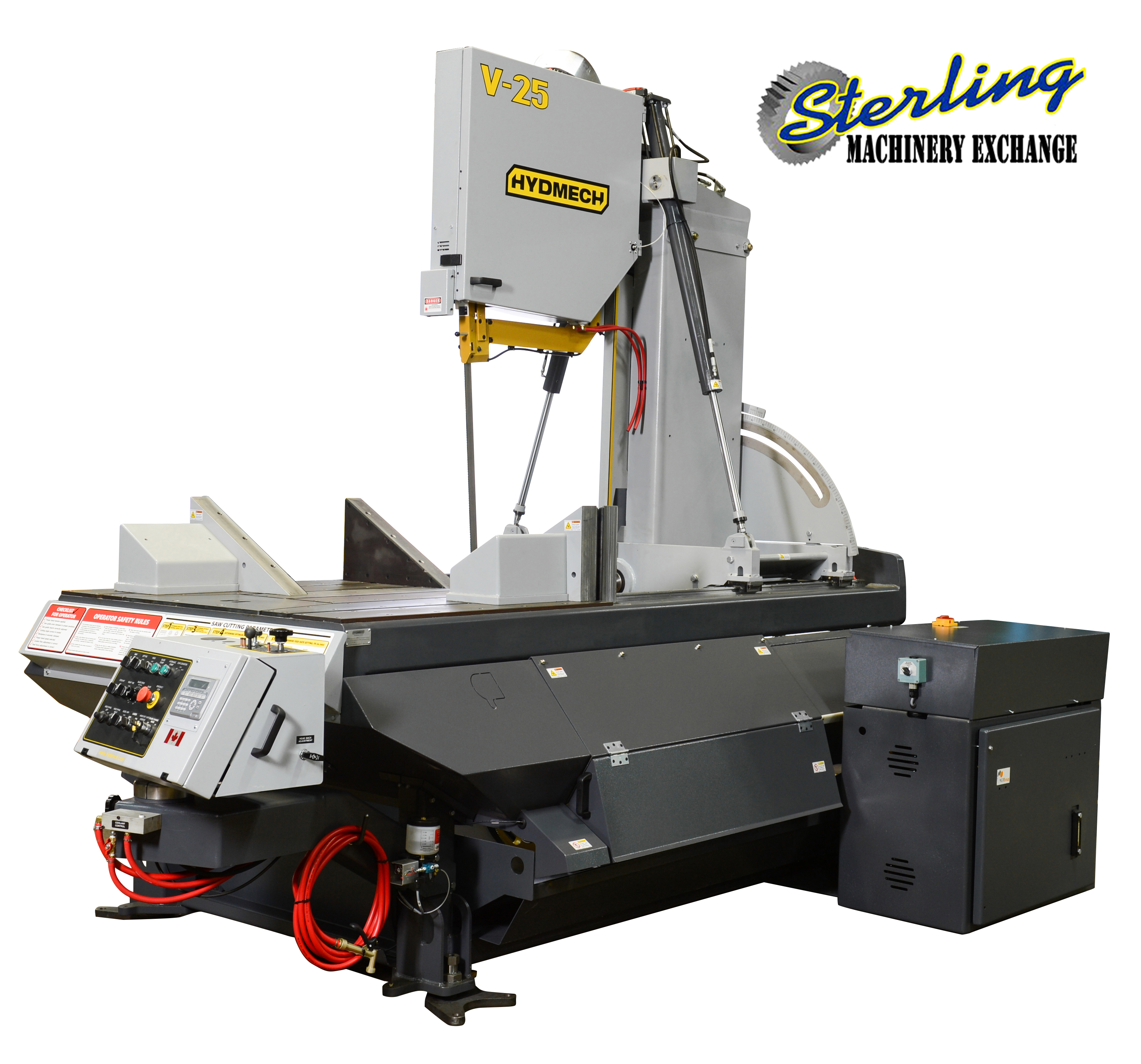 Brand New Hymech SemiAutomatic Vertical Mitering Tilt Frame Band Saw