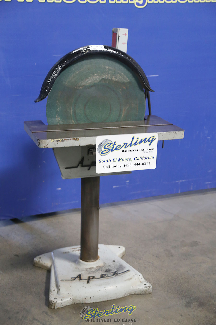 For Sale Used Apex Disc Grinder Best Seller Mdl d Table Tilt Handwheel Table Elevating Mechanism Magnetic Starter A5486 Sterling Machinery For Sale Used Apex Disc Grinder Best Seller Mdl d Table Tilt Handwheel Table Elevating Mechanism Magnetic Starter A5486 Sterling Machinery