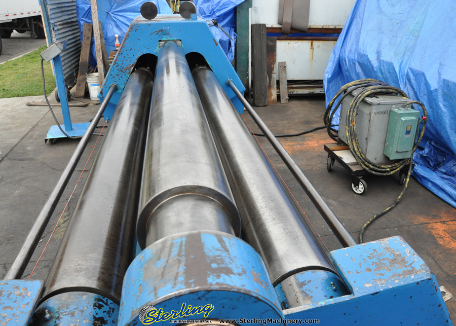 For Sale 1/4" x 8' Used Montgomery Hydraulic 4 Roll Double Pinch Power