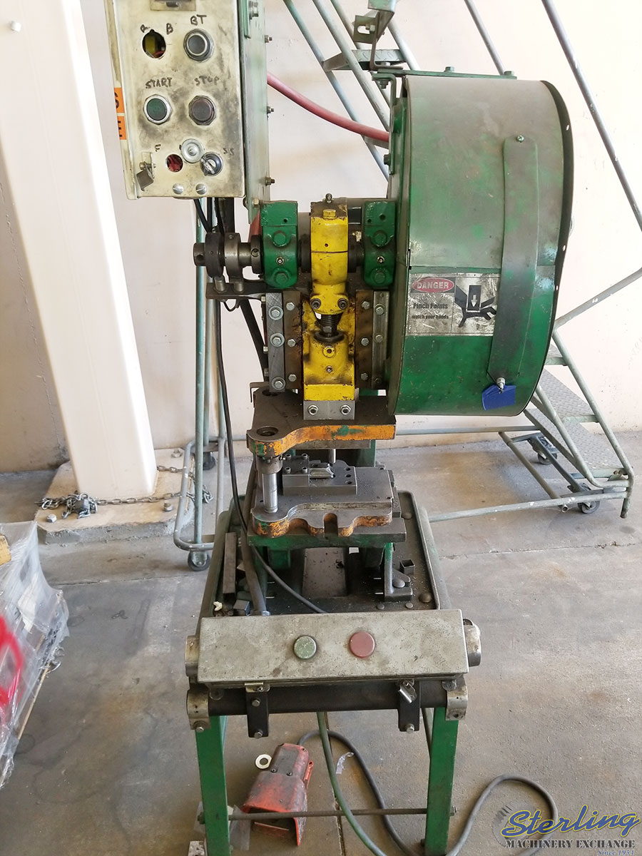 Used Benchmaster OBI Mechanical Punch Press O.B.I. Flywheel Type