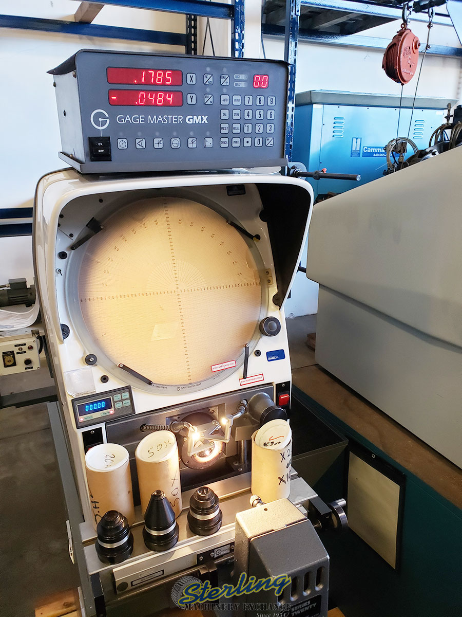 For Sale 14" Used Gage Master Horizontal Optical Comparator, Mdl