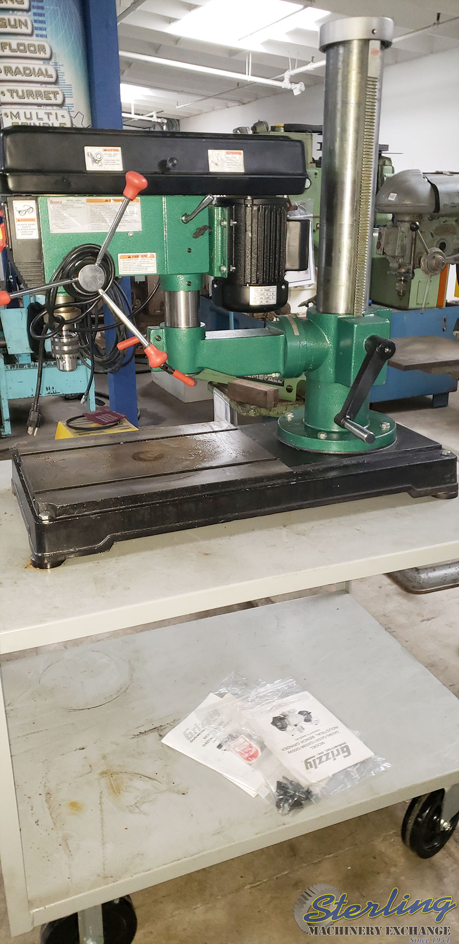 Used Grizzly Radial Arm Drill Radial Drills Sterling Machinery