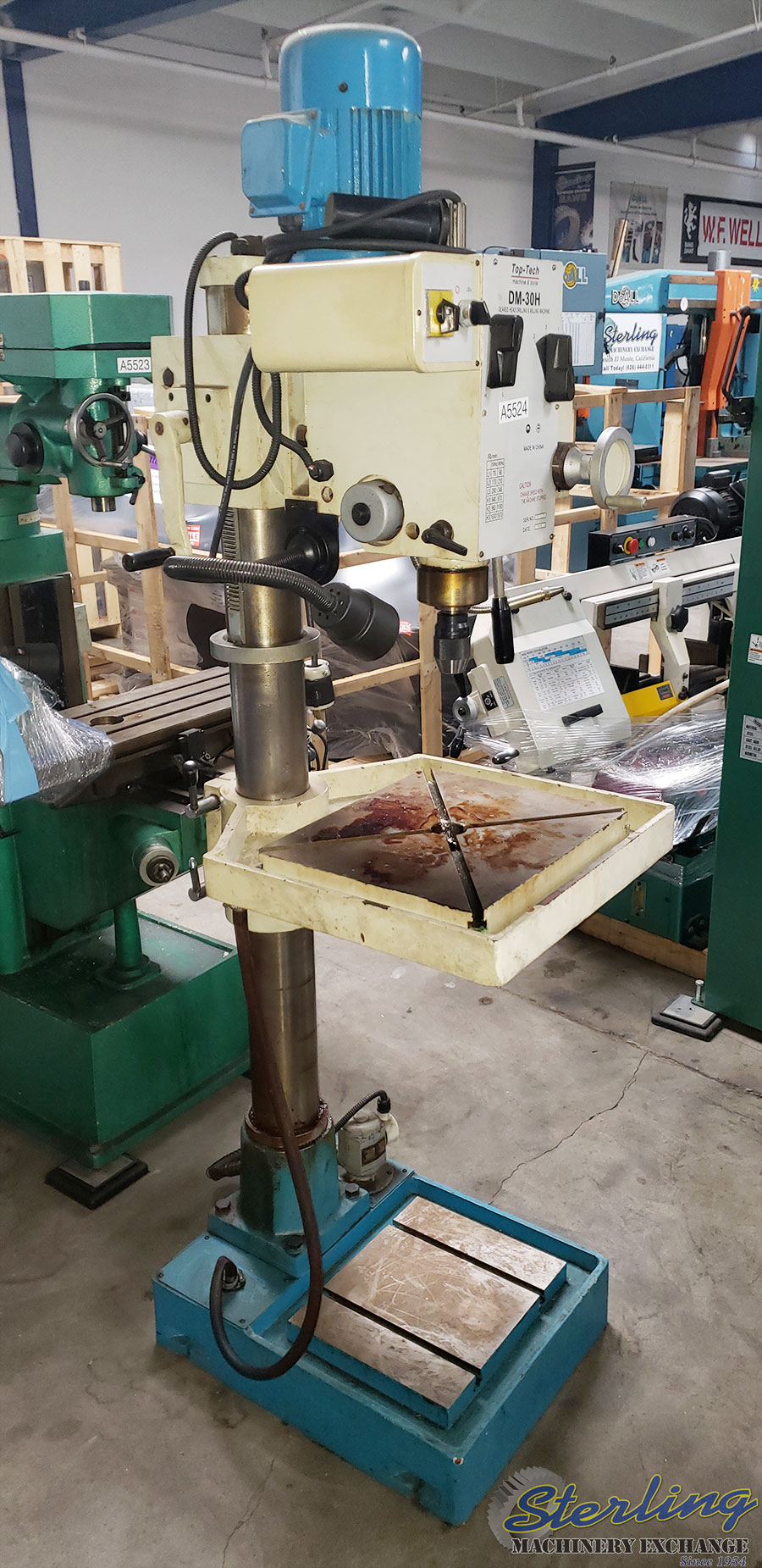 Used TopTech Gear Head Heavy Duty Drill Press Floor Type (Heavy Duty) Drills Sterling Machinery