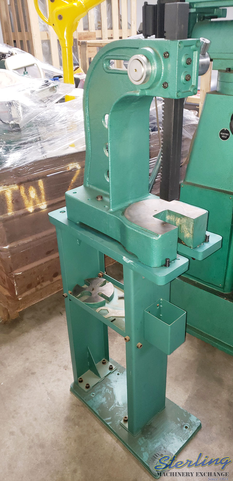 For Sale 3 Ton Used Grizzly Arbor Press, Mdl. NO.3, Stand, Table Plate