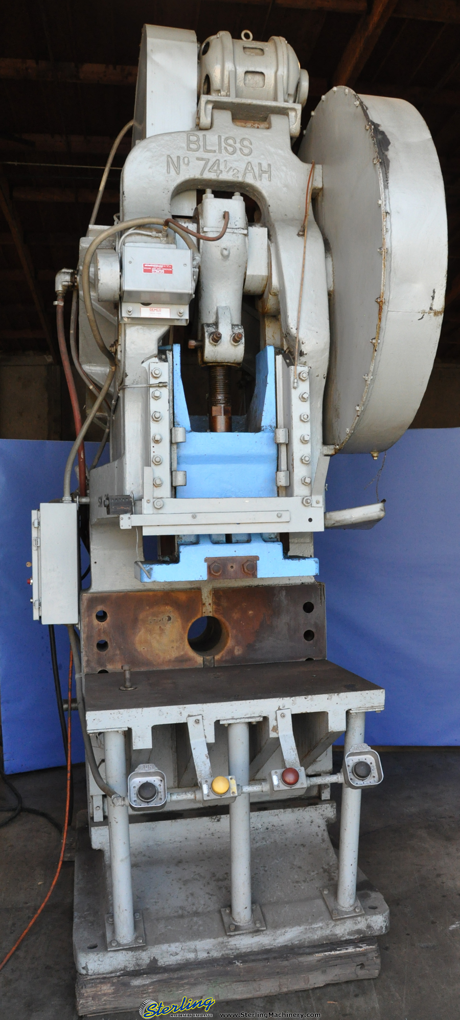 Used Bliss Adjustable Bed Backgeared Horn Press Horn Presses