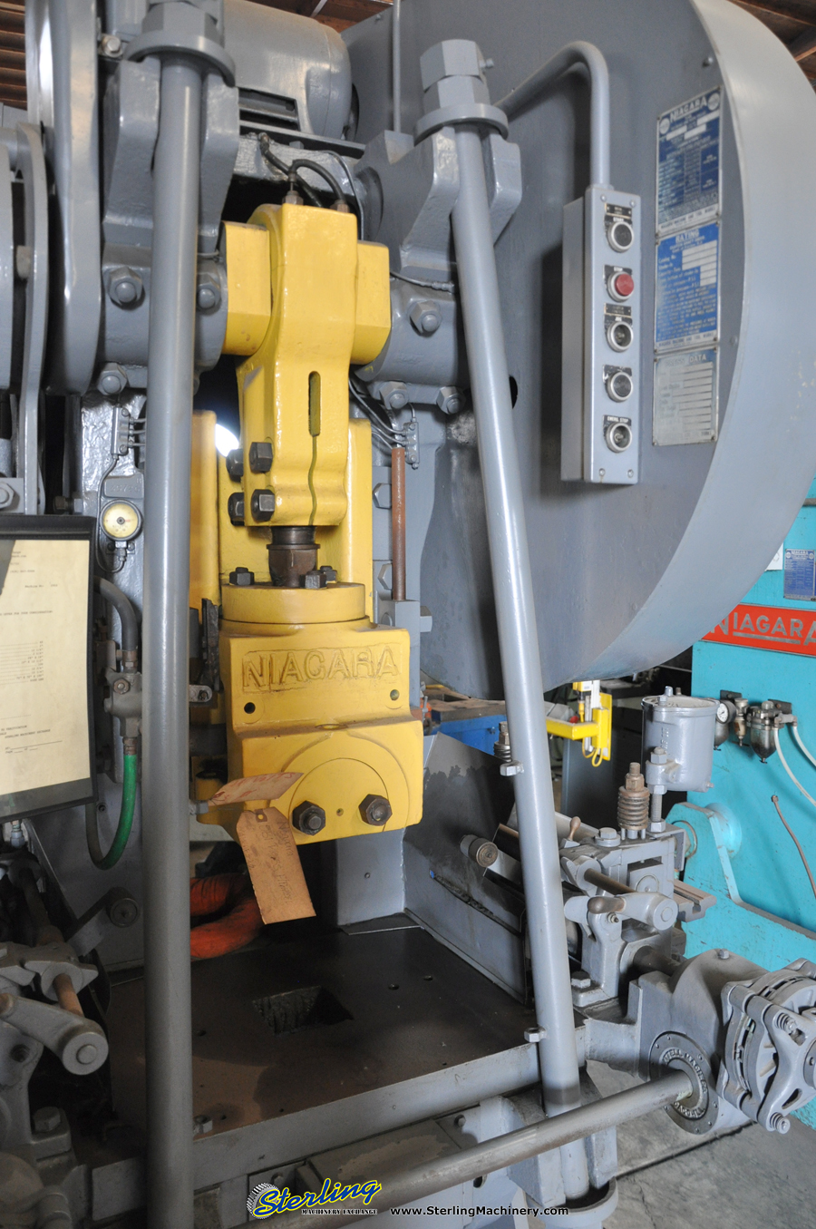 For Sale 45 Ton x 3" Used Niagara O.B.I. Flywheel Press, Mdl. AF3 1/2