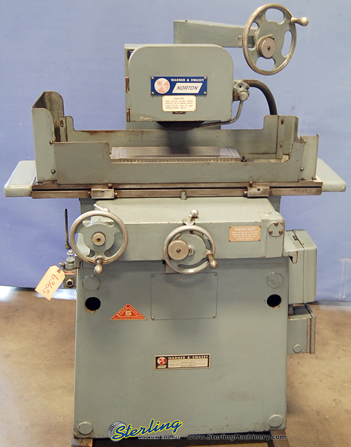 For Sale 10" x 16" WarnerSwasey Norton Surface Grinder, Mdl. 1016TS