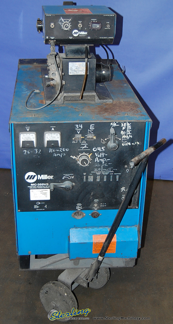 For Sale 300 Amp Used Miller Mig Welding Machine, Mdl. MC300VS