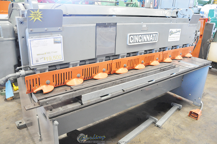 Used Cincinnati Power Shear Sterling Machinery