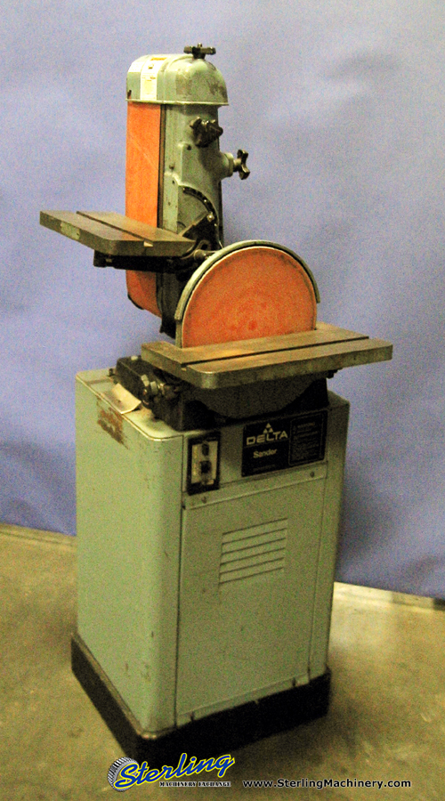 For Sale 12" x 6" Delta Combination Belt & Disc Sander, Mdl. 31 730