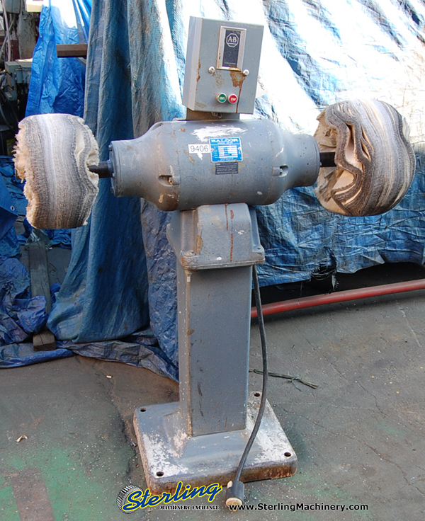 For Sale 14" Used Baldor Buffer, Mdl. 1458, Starter, Stand 9406 Sterling Machinery