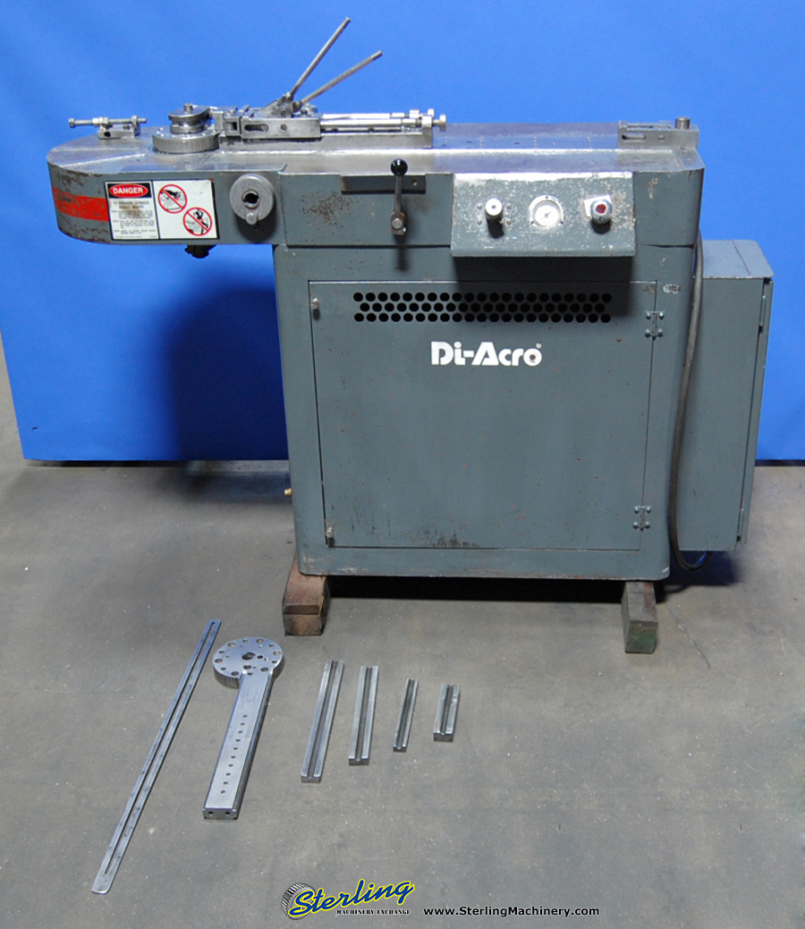 For Sale 1 1/4" Used DiAcro Hydraulic Power Tube Bender, Mdl. 6, 2