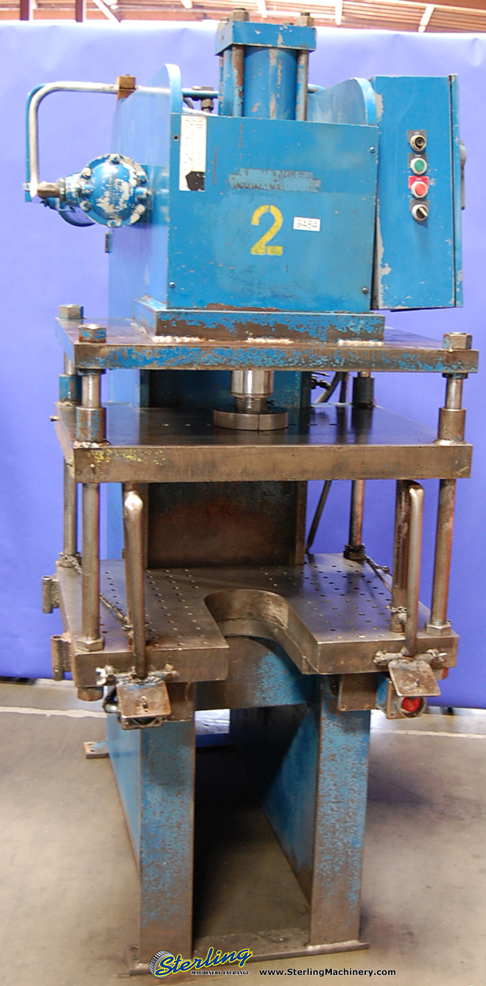 For Sale 35 Ton x 15" Used Advanced C Frame Hydraulic Press, Mdl