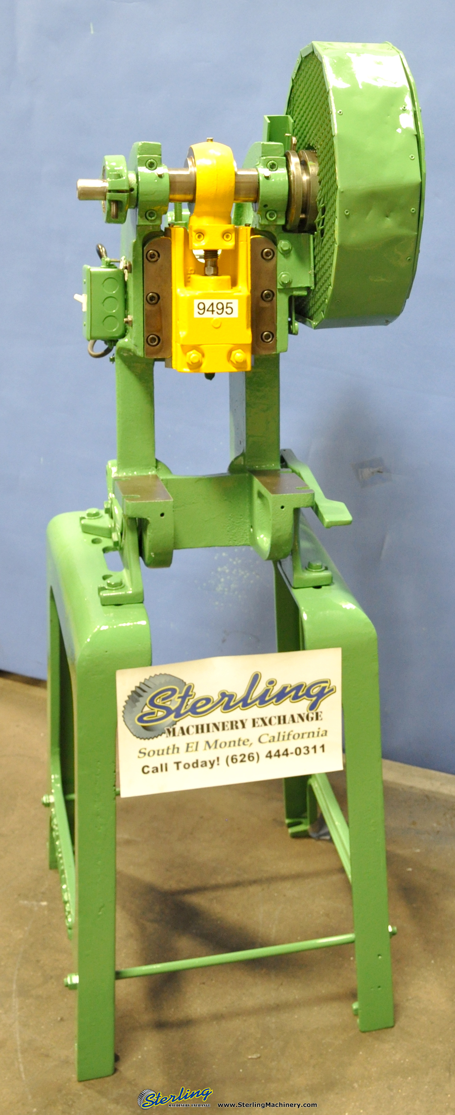 Used Kenco OBI Punch Press O.B.I. Flywheel Type Single Crank