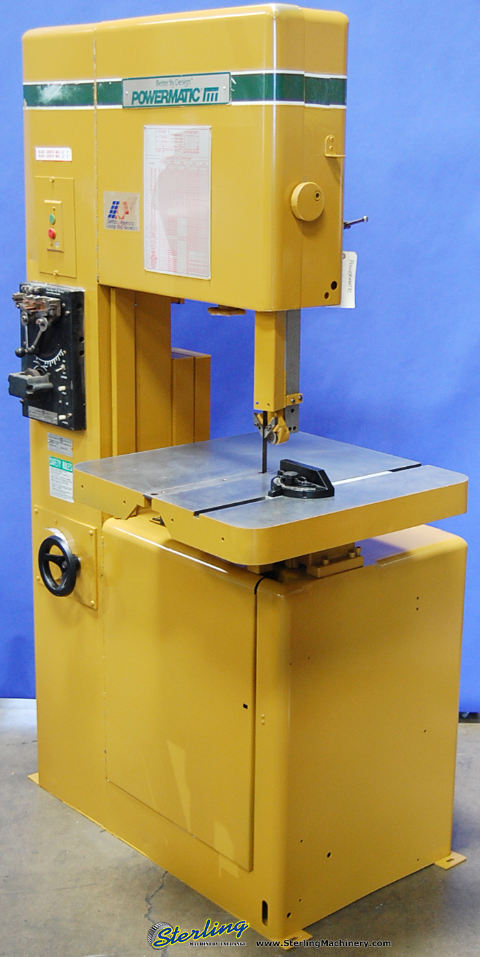 Powermatic Vertical Bandsaw Vertical Bandsaw Saws Sterling Machinery