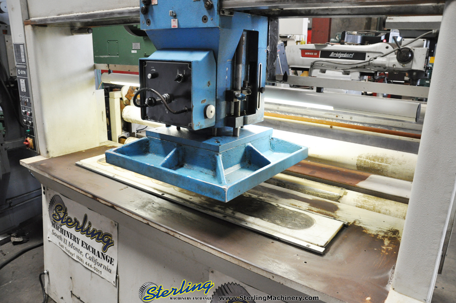 Used-Samco-Used Samco Hydraulic Traveling Head Clicker Press-TH-35- 2006-9625-05