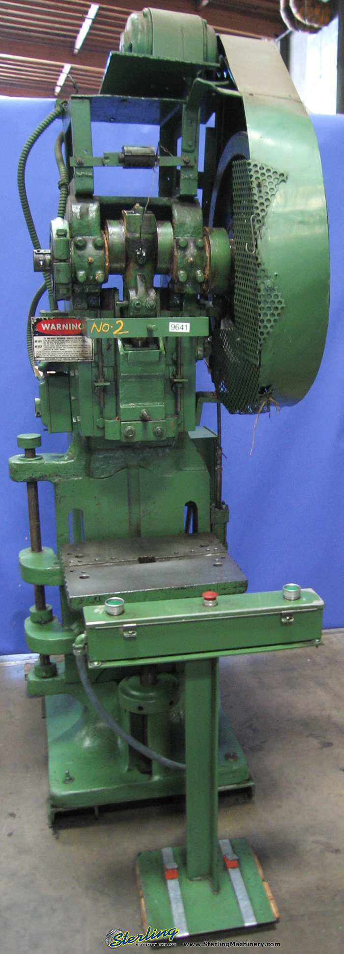 For Sale 18 Ton x 3" Used Toledo Horn Press, Mdl. 13, Air Trip Mechanical Clutch, Remote Dual