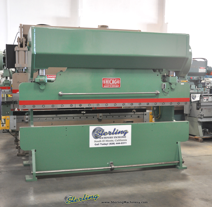 For Sale 90 Ton x 10' Used Chicago Press Brake, Mdl. 810 L, Foot
