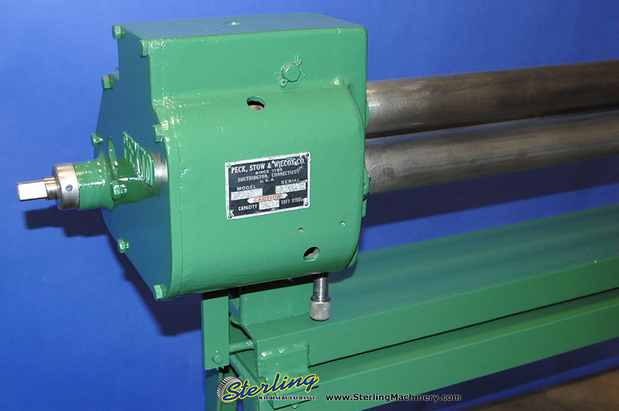 For Sale 20 Ga. x 4' Used Pexto Hand Slip Roll, Mdl. 392 E, Stand