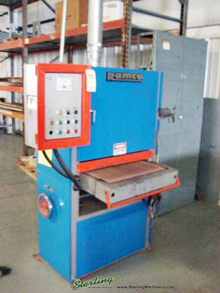 For Sale 25" Used Ramco Belt Grinder, Mdl. DW 25R, Electric Eye