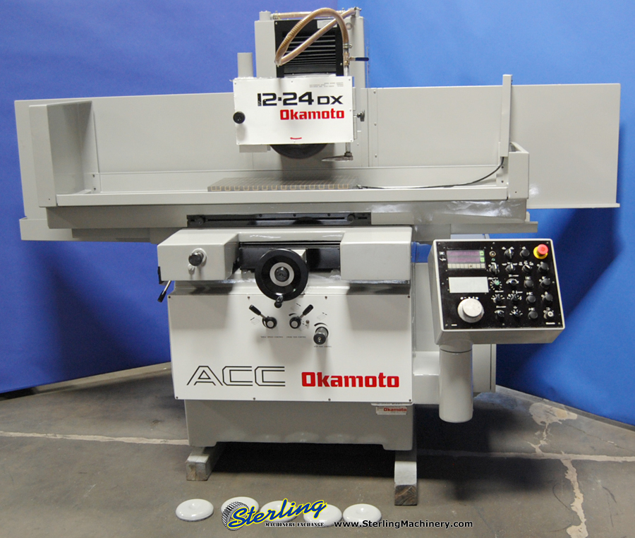 For Sale 12" x 24" Used Okamoto Automatic Surface Grinder, Mdl. ACC
