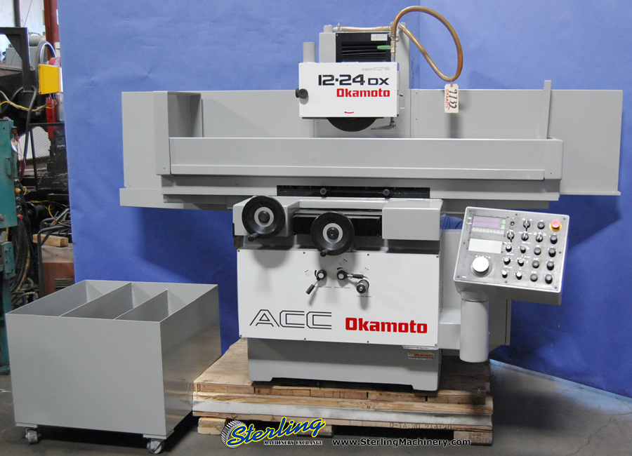 For Sale 12" x 24" Used Okamoto Automatic Surface Grinder, Mdl. ACC