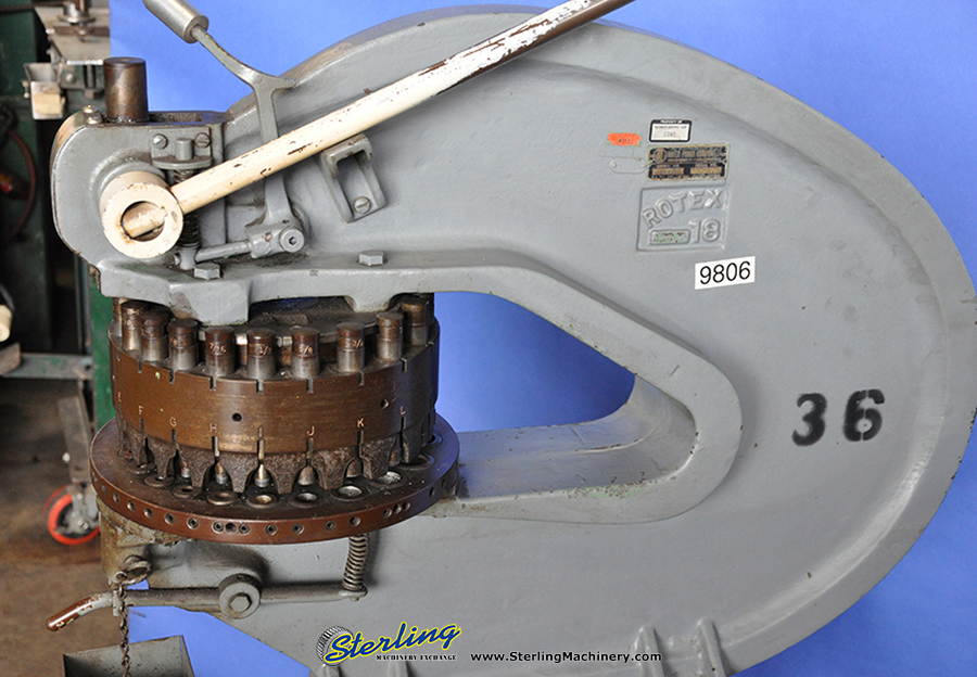 Used Rotex Hand Turret Punch Turret Punches Sterling Machinery