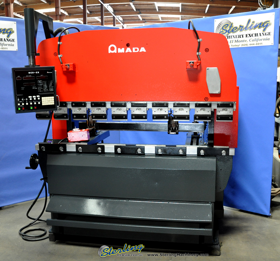 For Sale 88 Ton x 6' Used Amada CNC Hydraulic Press Brake, Mdl. RG 80S, Amada NC 9 EX, 3 Axis