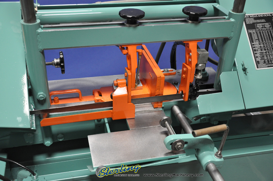 Used W F Wells Twin Post Horizontal Bandsaw Sterling Machinery