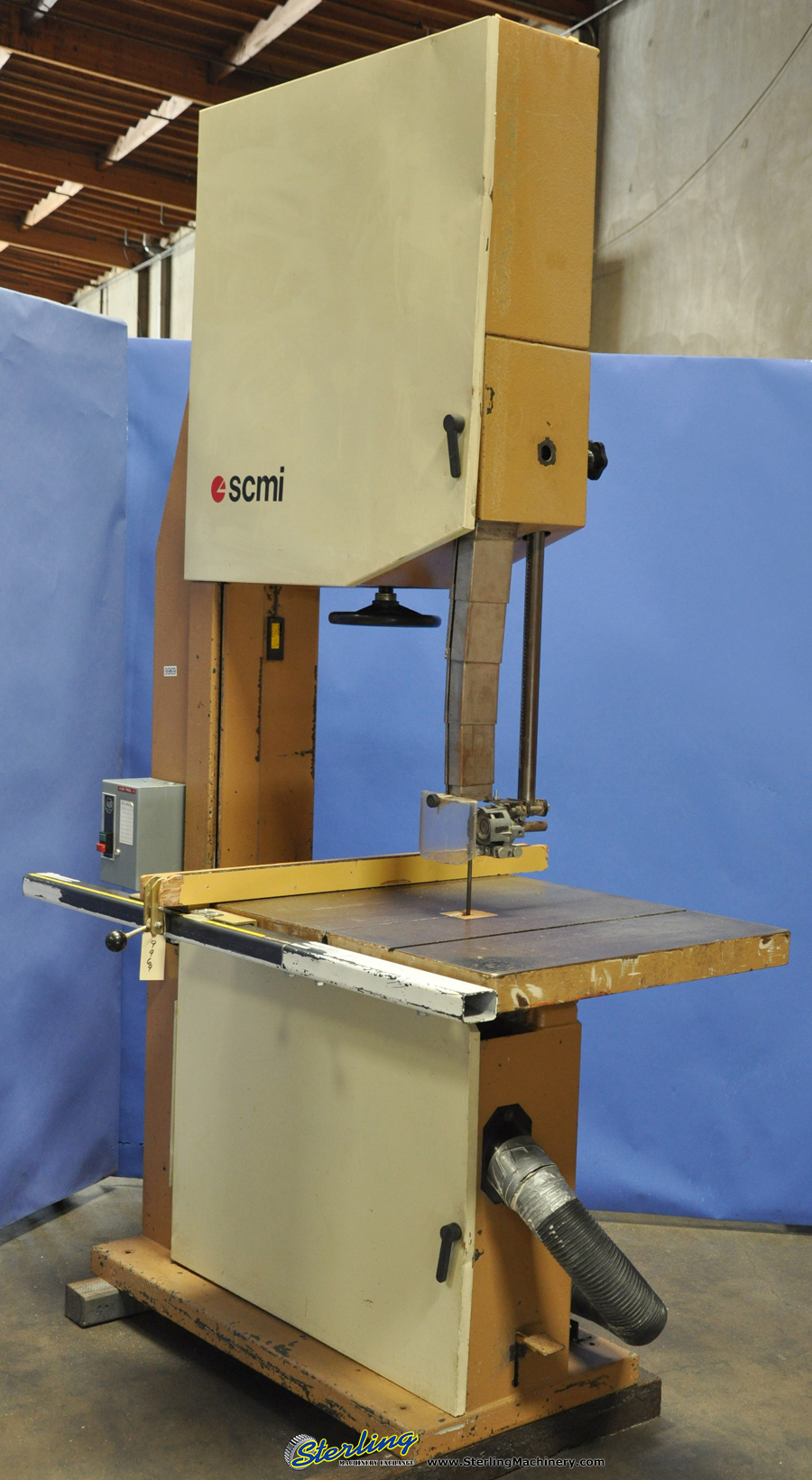 For Sale 33" SCMI Vertical BandSaw, Mdl. 900 SC, Rip Fence, Foot Pedal