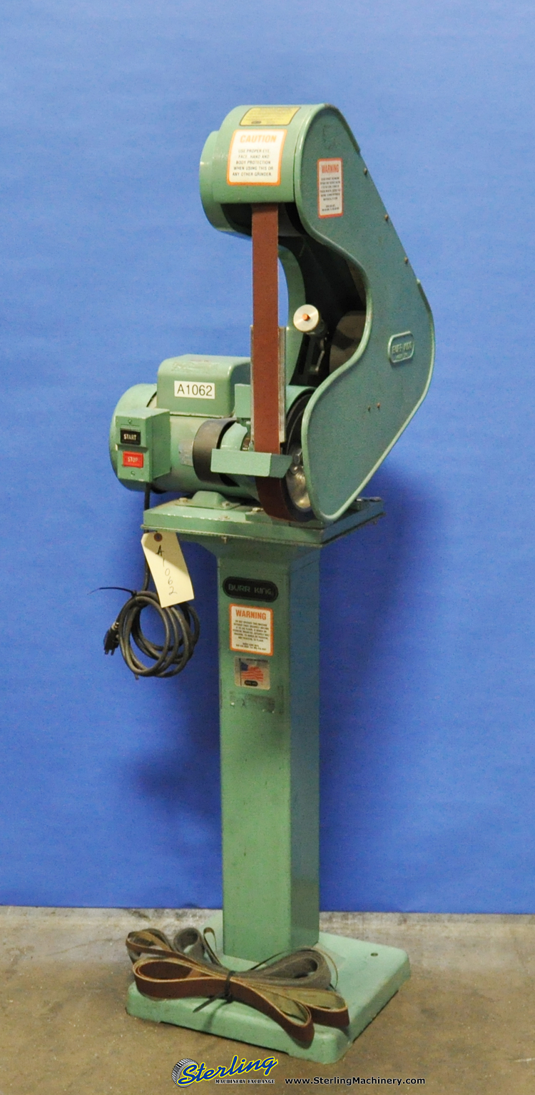 For Sale 1 1/2" Used Burr King Belt Sander, Mdl. 760, Tool Rest, Stand