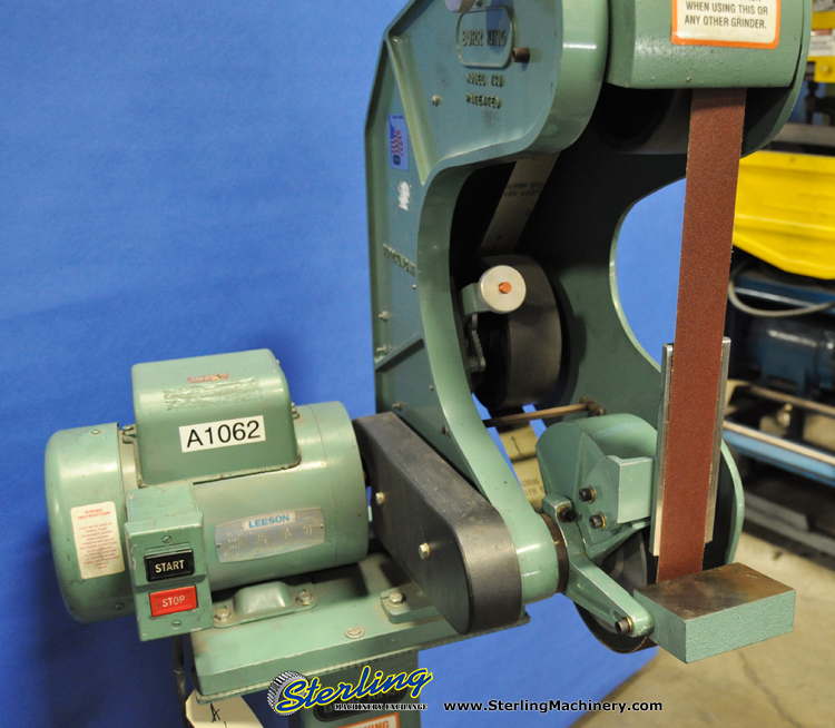For Sale 1 1/2" Used Burr King Belt Sander, Mdl. 760, Tool Rest, Stand