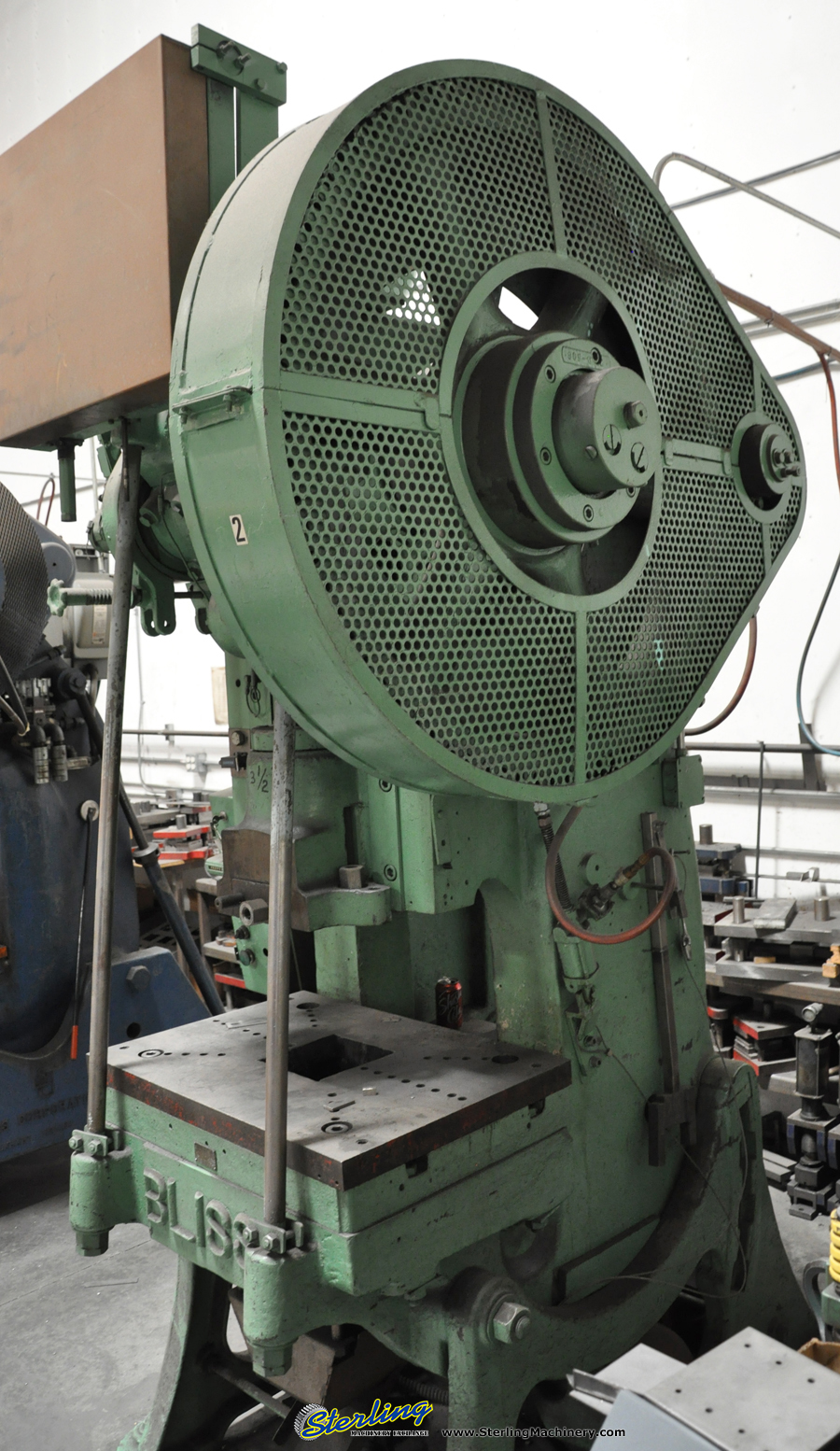 Used Bliss OBI Punch Press O.B.I. Flywheel Type Single Crank