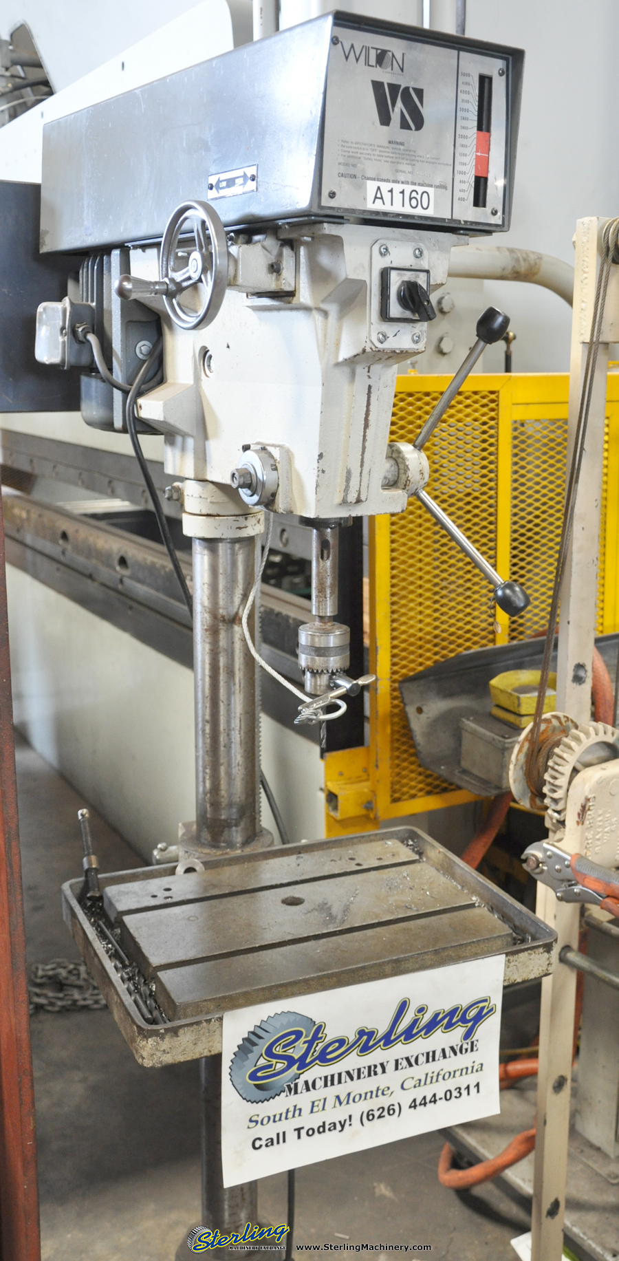 For Sale 15" Used Wilton Floor Drill Press, Mdl. A5816, Drill Chuck