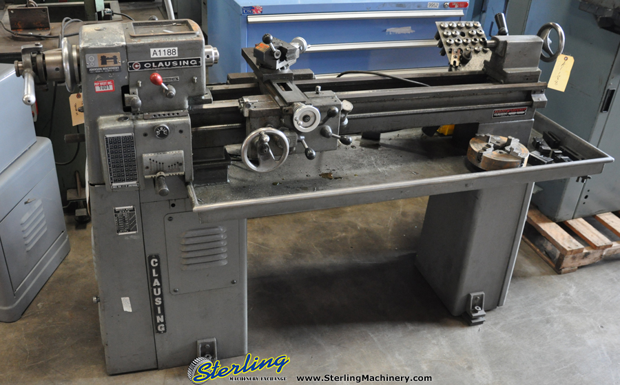 For Sale 10" x 36" Used Clausing Engine Lathe, Mdl. 4914, 4 Jaw Chuck