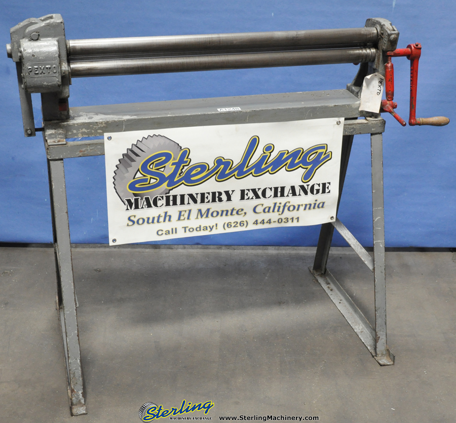 Used Pexto Hand Slip Roll Plate Bending (Slip Roll, Pyramid, Initial