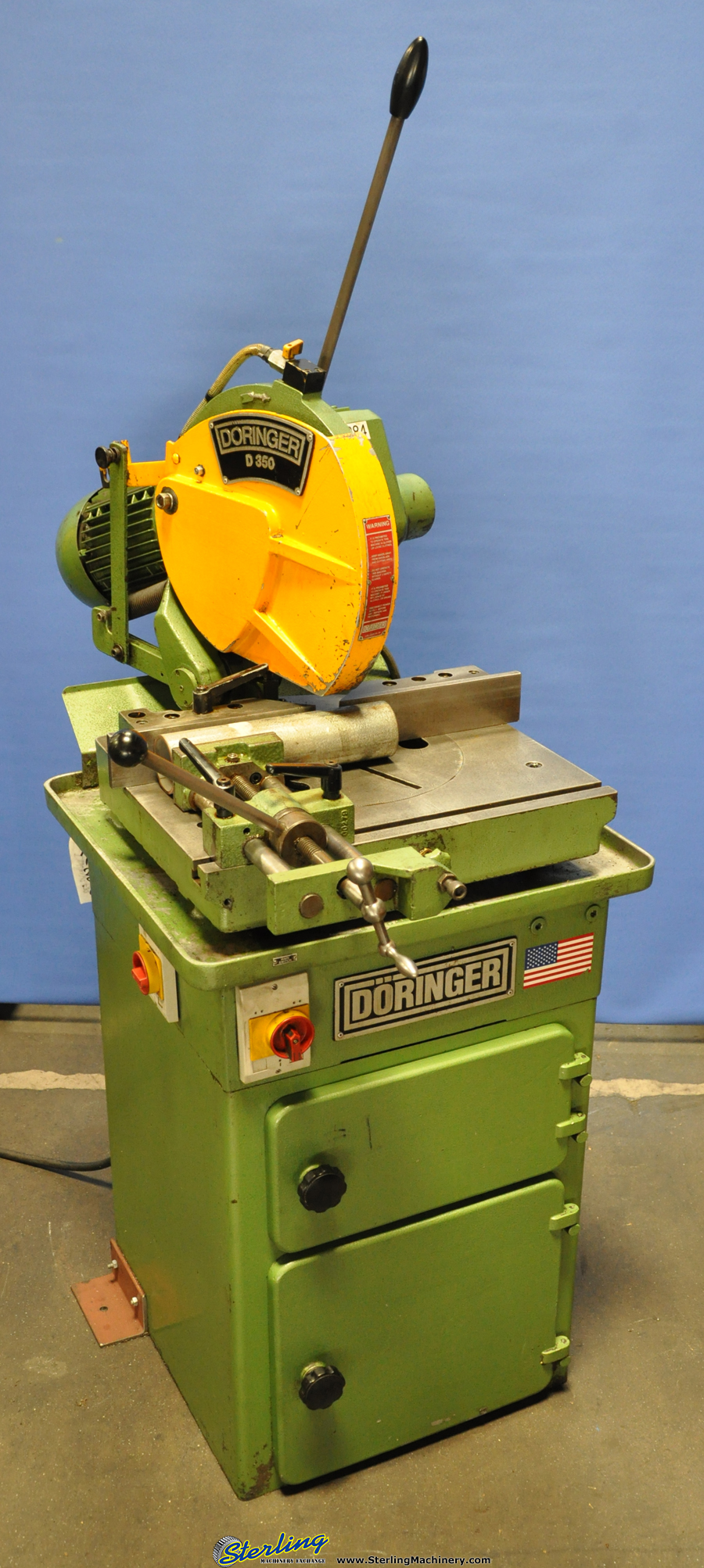 For Sale 14" Used Doringer Cold Saw, Mdl. D350, Quick Acting Manual