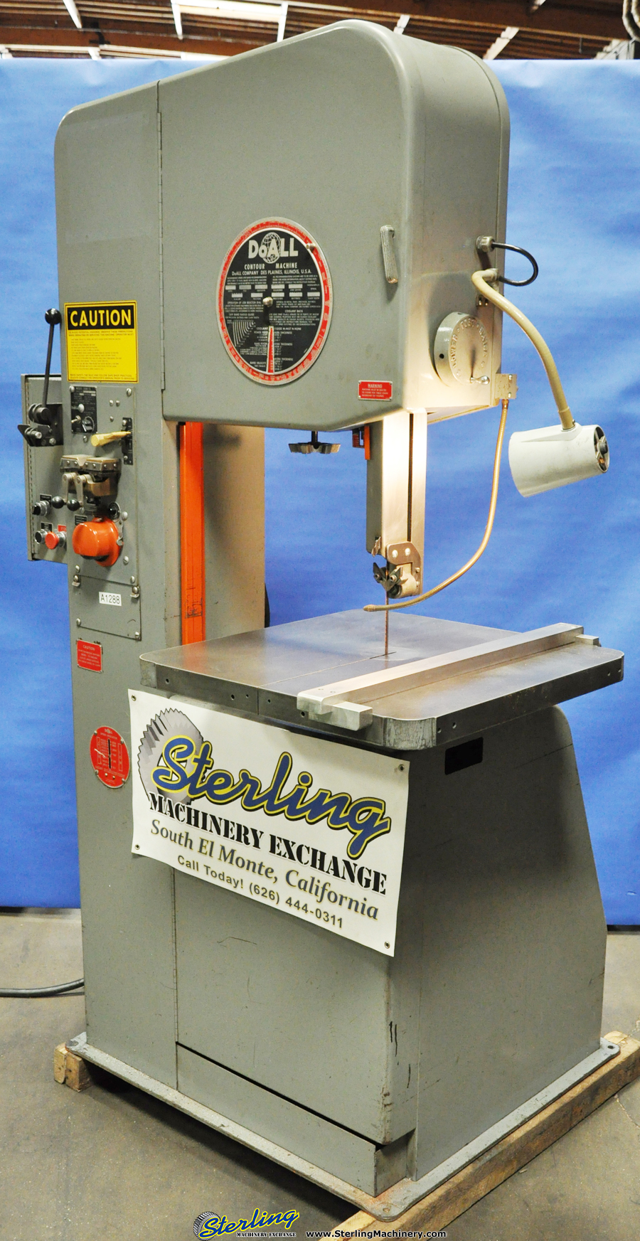 For Sale: 20" Used DoAll Vertical Bandsaw, Mdl. 2013-10, Blade Welder