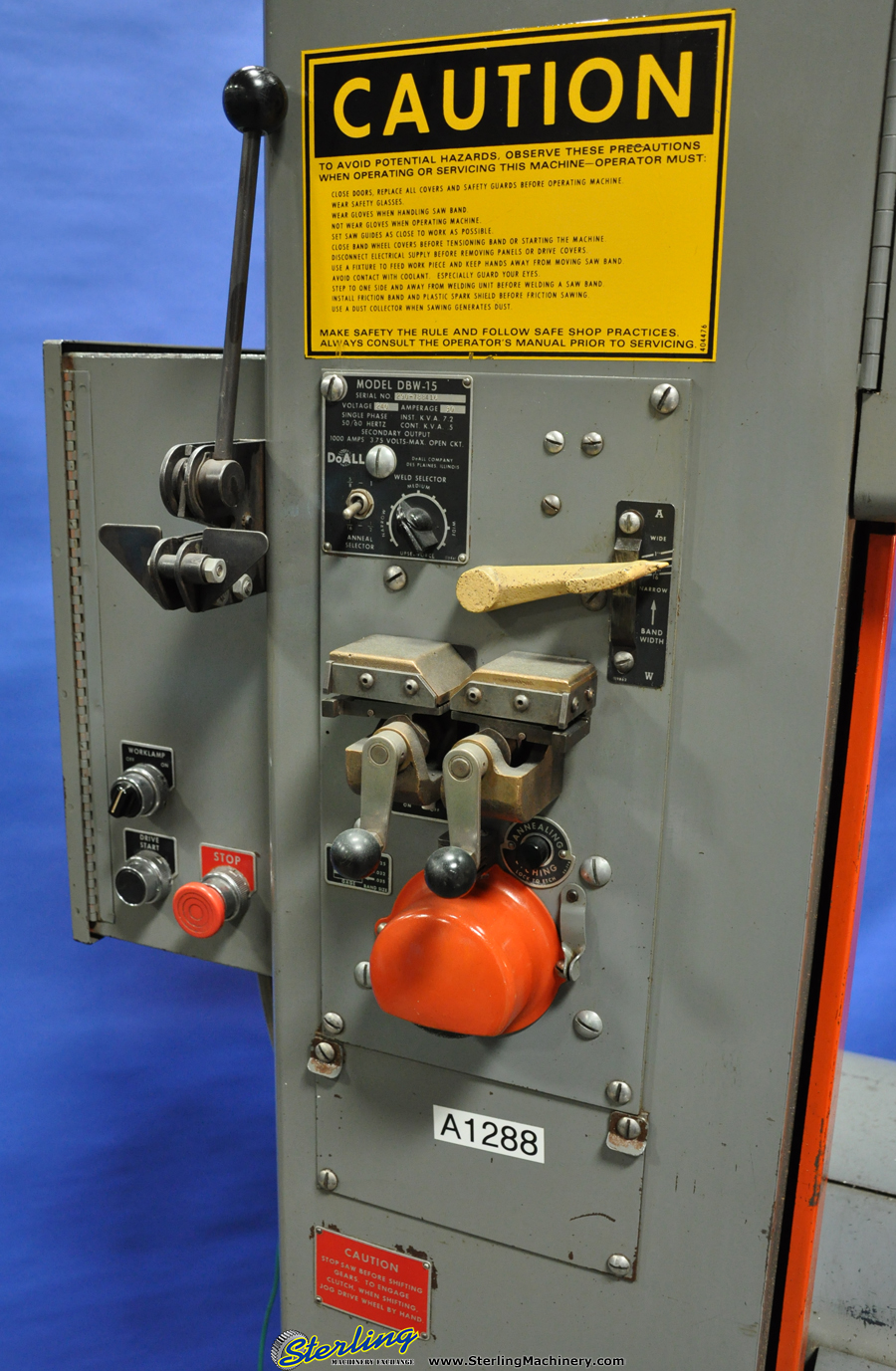 For Sale: 20" Used DoAll Vertical Bandsaw, Mdl. 2013-10, Blade Welder