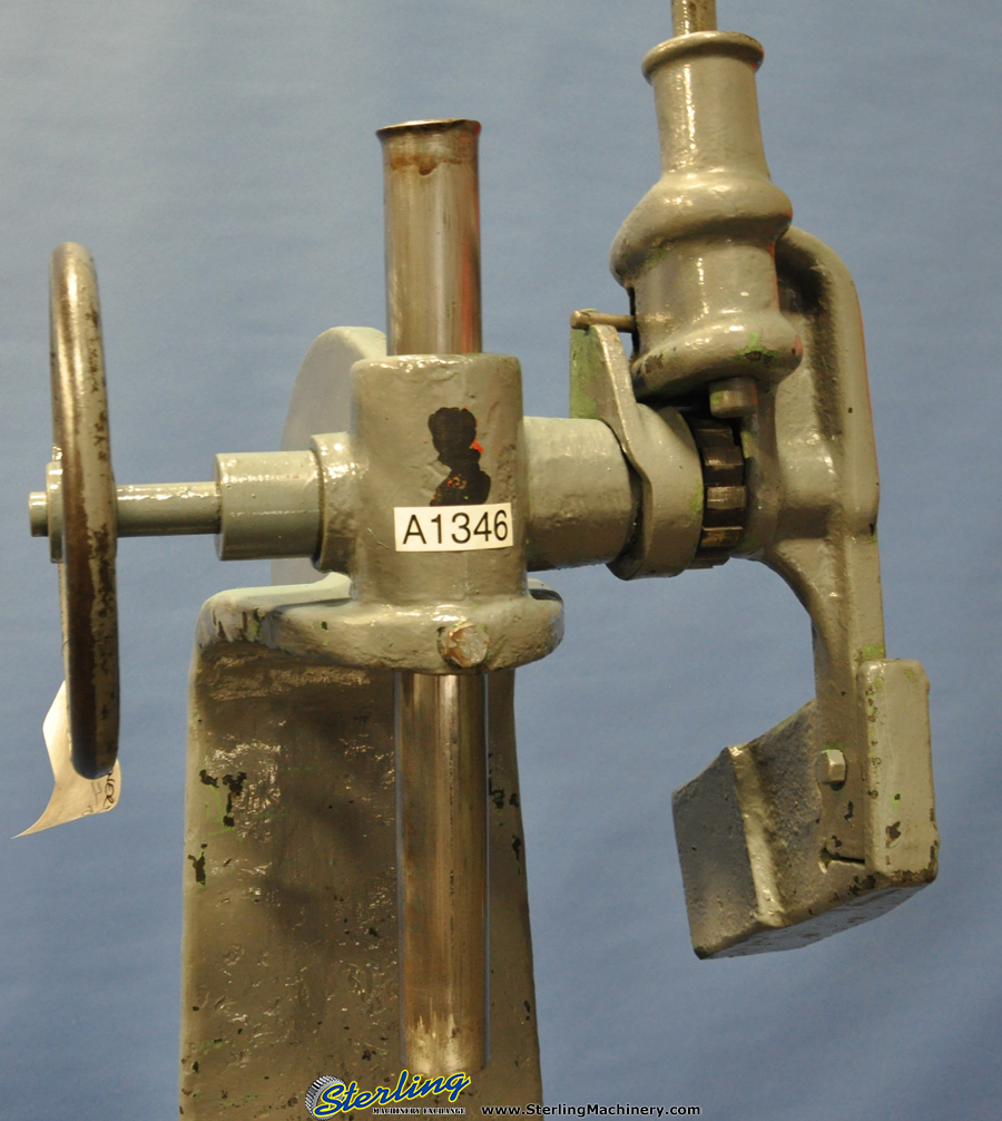 For Sale 7 Ton Used Greenerd Ratchet Arbor Press, Mdl. 4, Adjustable