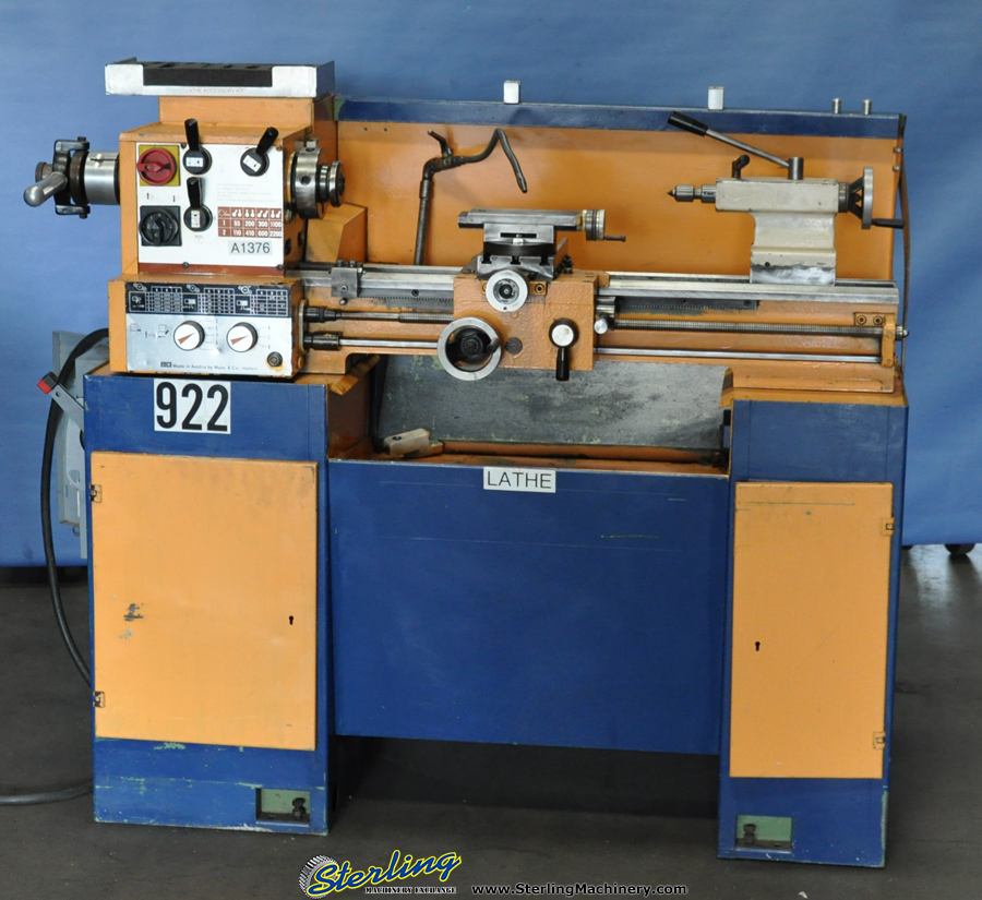For Sale 11" x 24" Used Emco Bench Lathe, Mdl. Maximat Super 11, Lever