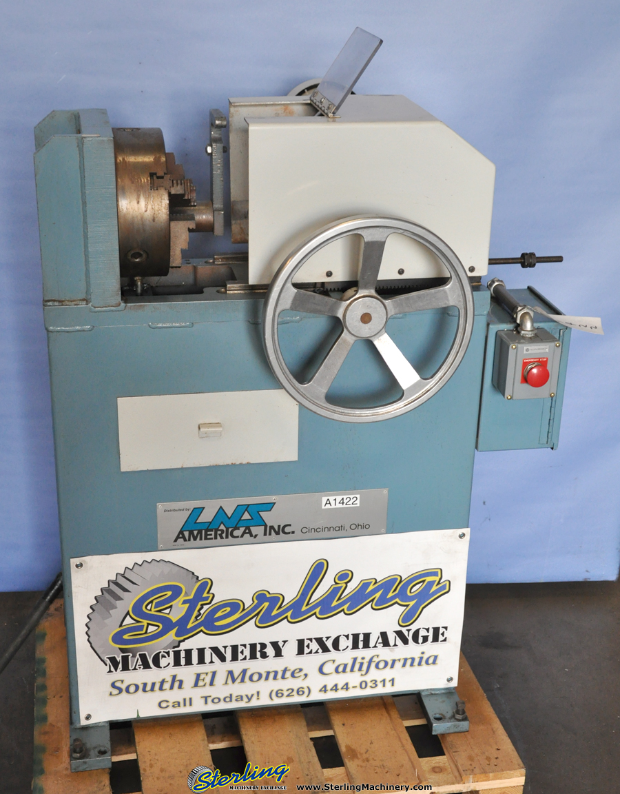 For Sale 3" Used LNS Bar Chamfering Machine, Mdl. 76JB3, 10" 3 Jaw
