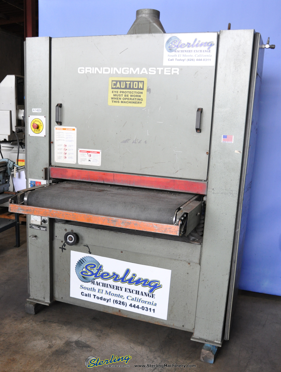 Used Grindmaster Belt Grinder Dry Sander for Sheet Metal Belt