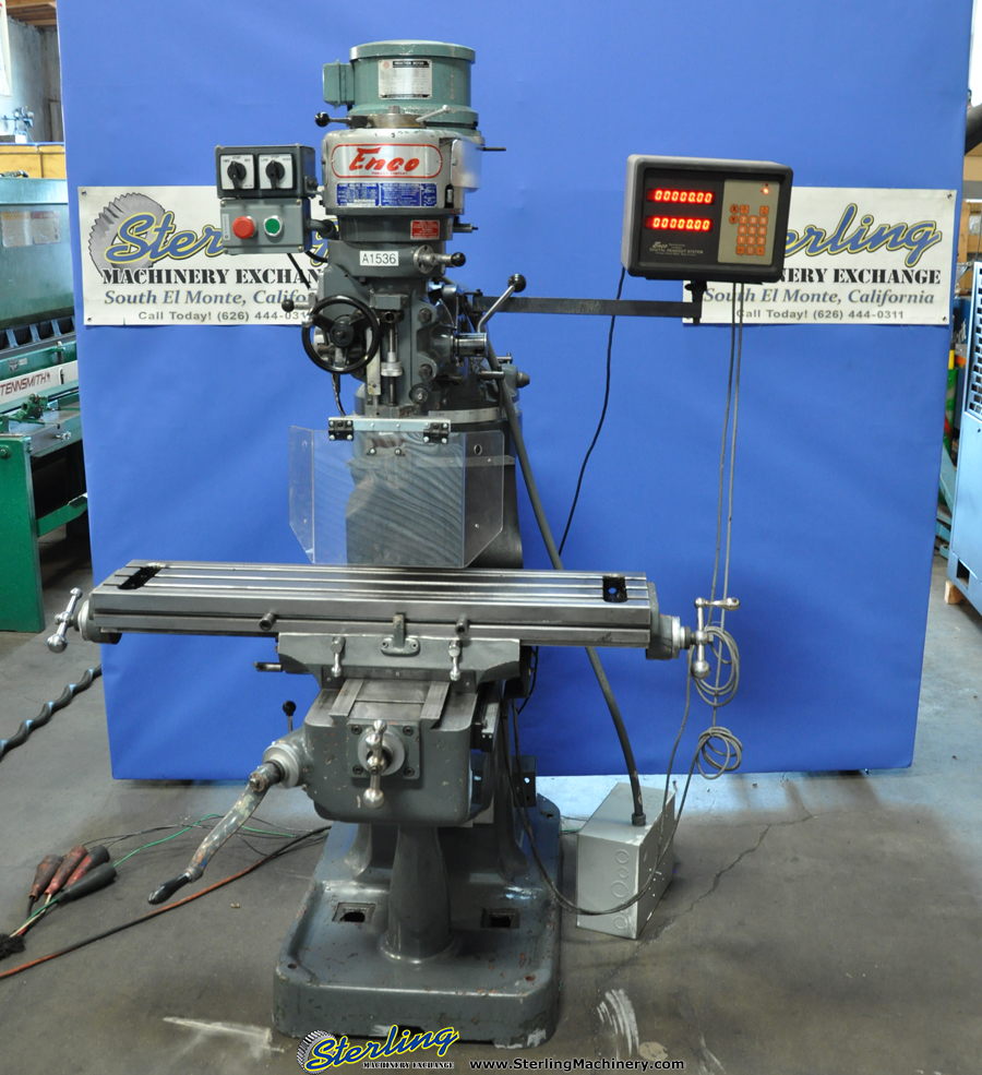 Used Enco Vertical Mill Milling Machines Sterling Machinery