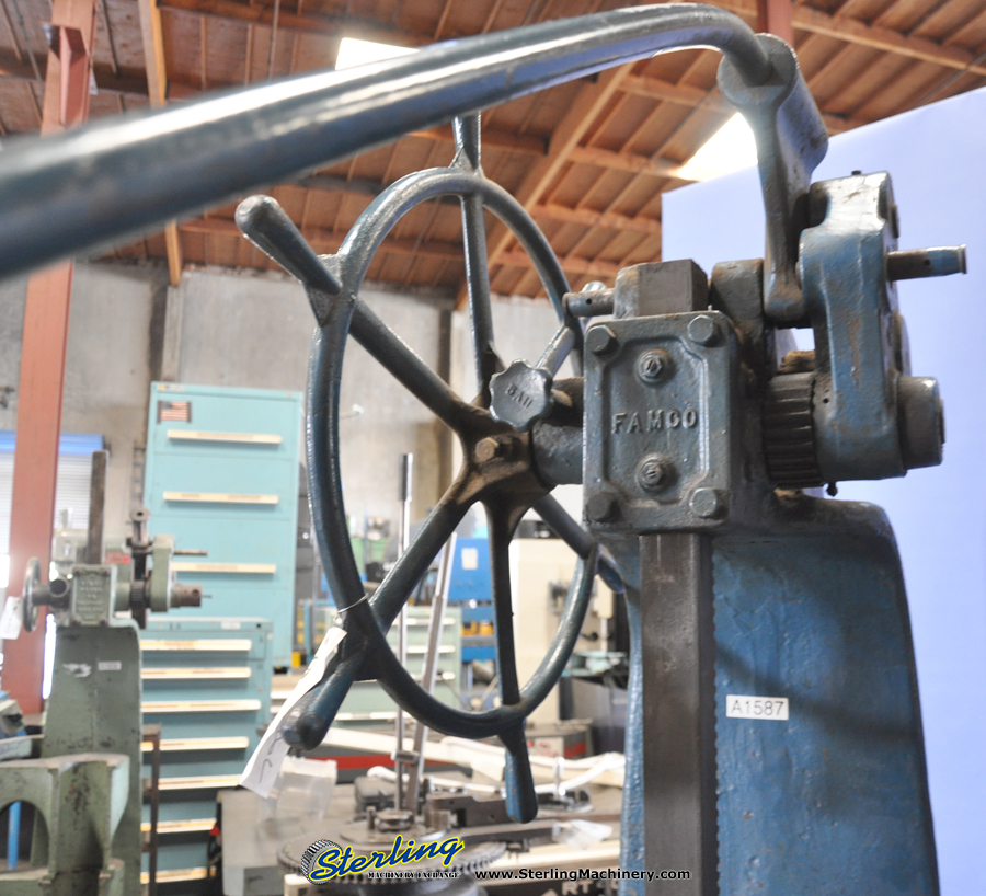 Used-FAMCO-Used Famco Ratchet Arbor Press (Compound Type)-6C-A1587-02