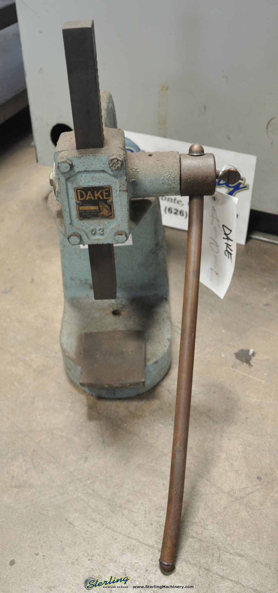 Used-DAKE-Dake Ratchet Type Arbor Press-Y-A1617-02