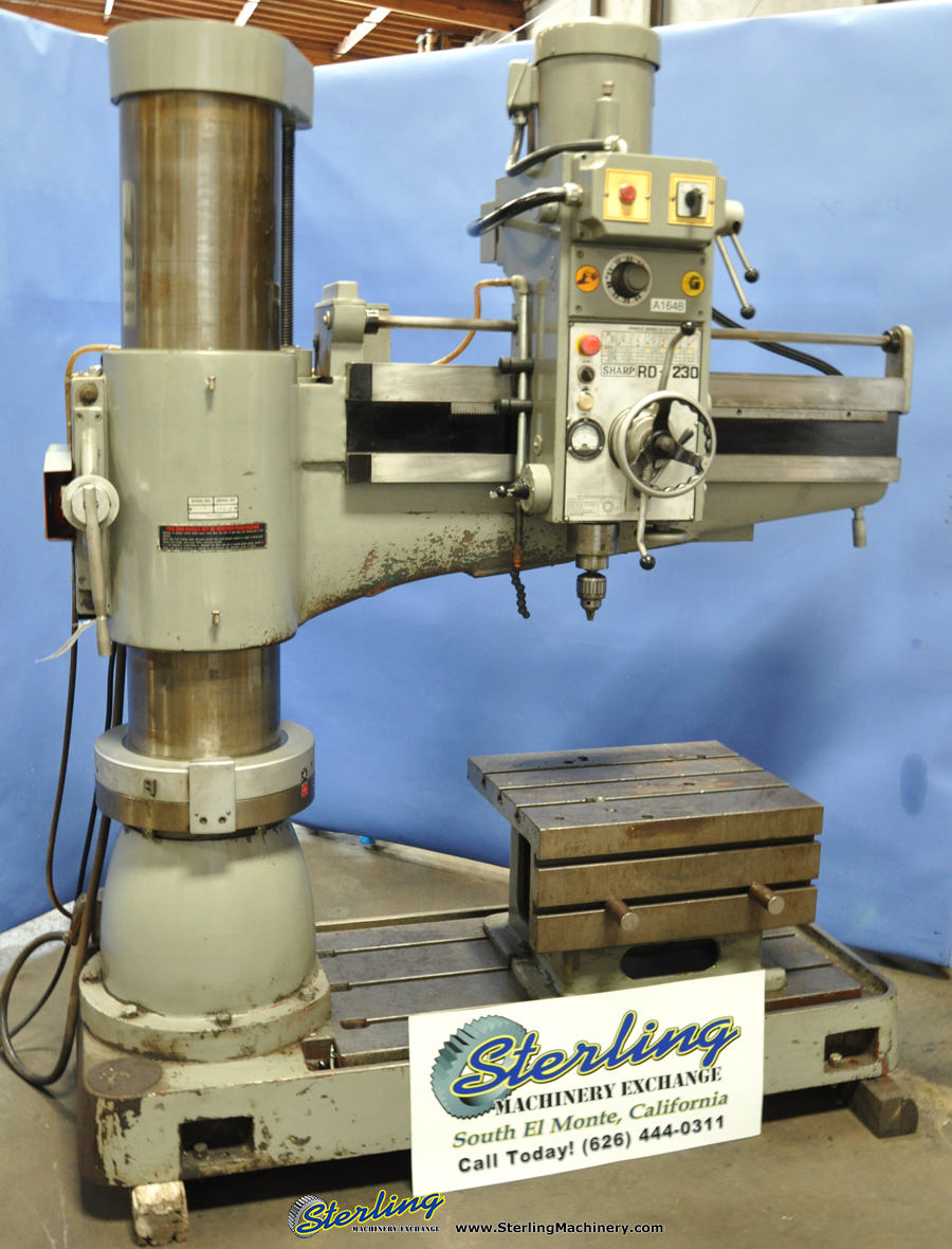 Used Sharp Radial Arm Drill Sterling Machinery